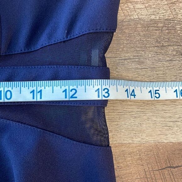 Speechless Womens Cold Shoulder Illusion Contrast Bodycon Dress Midnight Size 7 - Picture 11 of 12